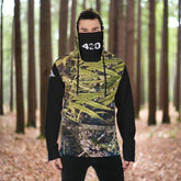 Men's Heavy Fleece Hoodie With Mask Yoycol